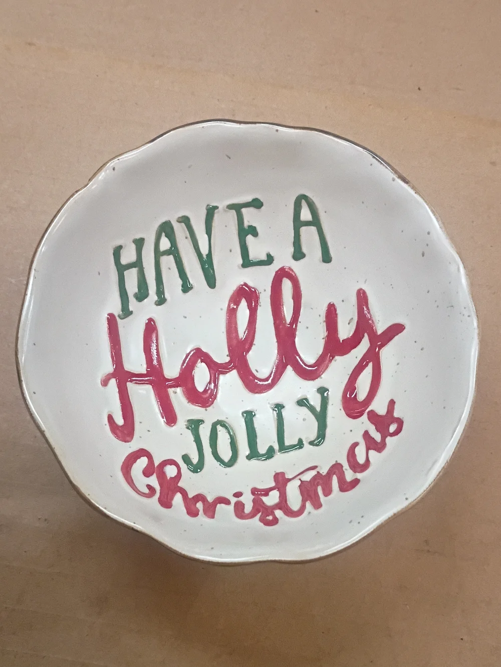 Christmas Ceramic Dip Bowl